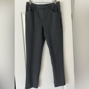 Quince Ultra-Stretch Ponte Straight Leg 4-Pocket Pants Size L